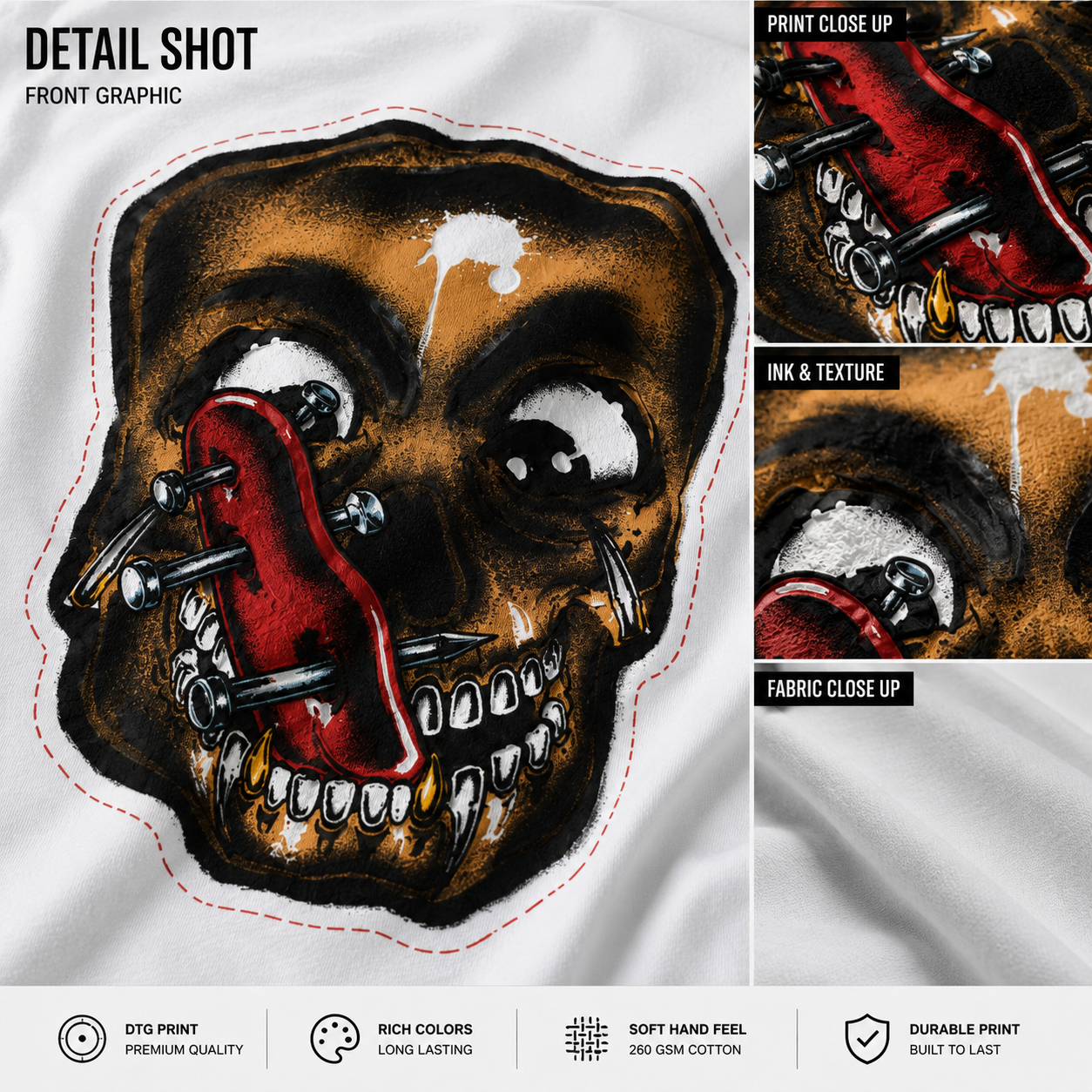 Dead Grip — Oversized Graphic Tee