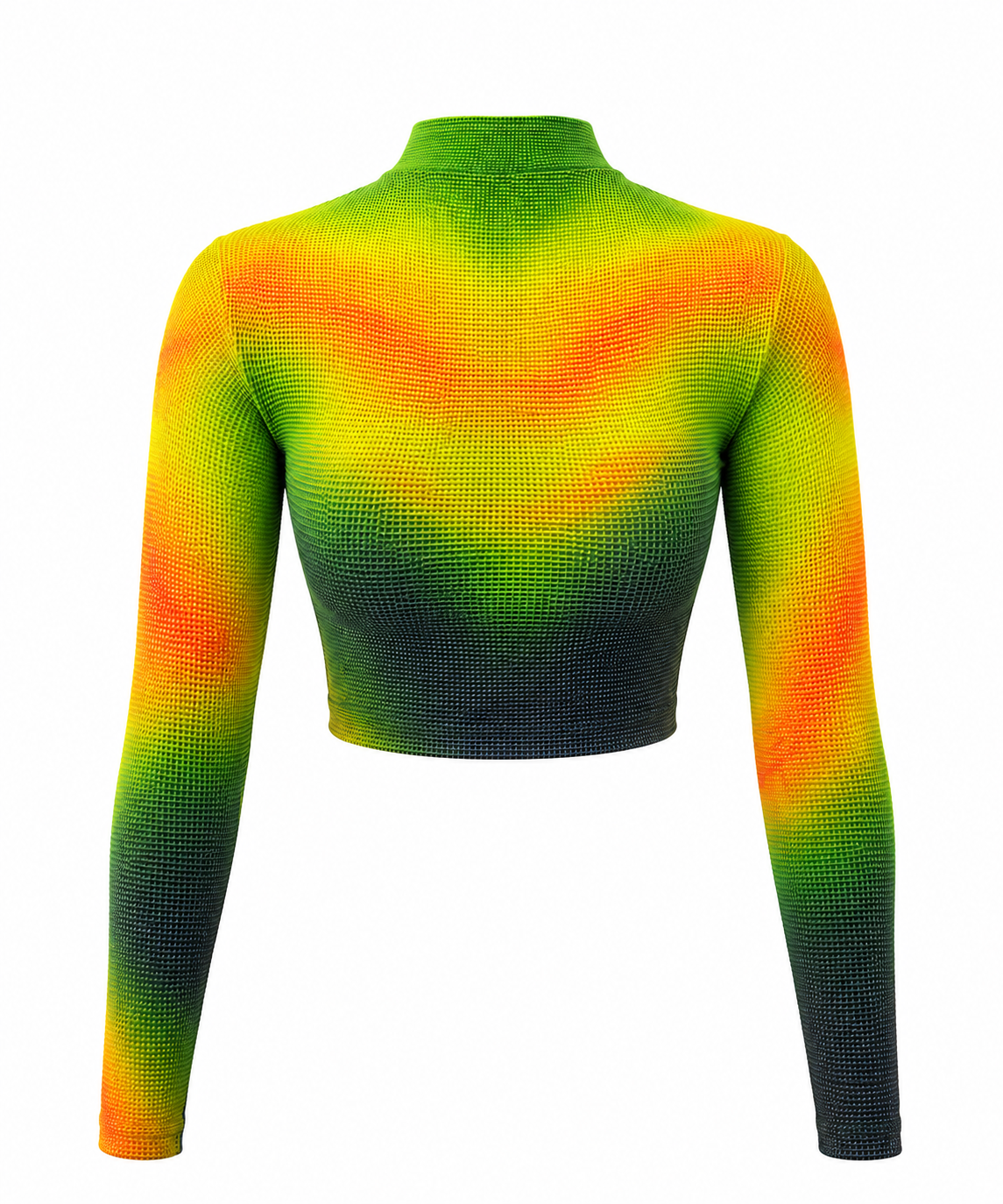 Thermal Gradient Waffle Crop Top