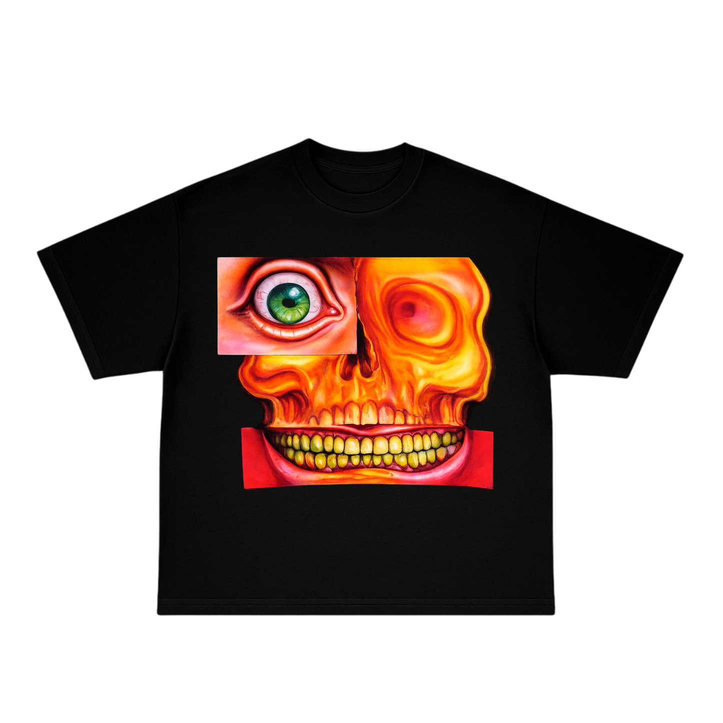 DEAD INSIDE SMILING — Oversized Graphic Tee