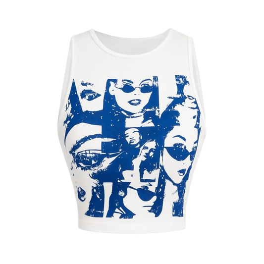 Monochrome Muse Crop Tank