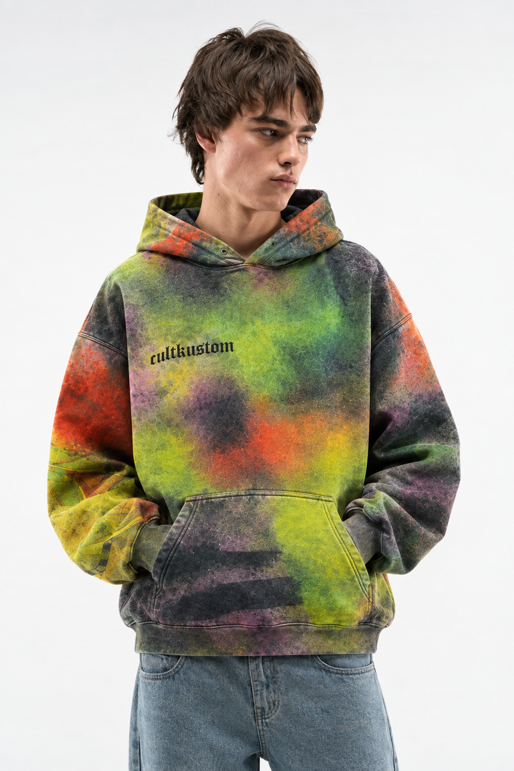 Wildfire Tie-Dye Oversized Hoodie