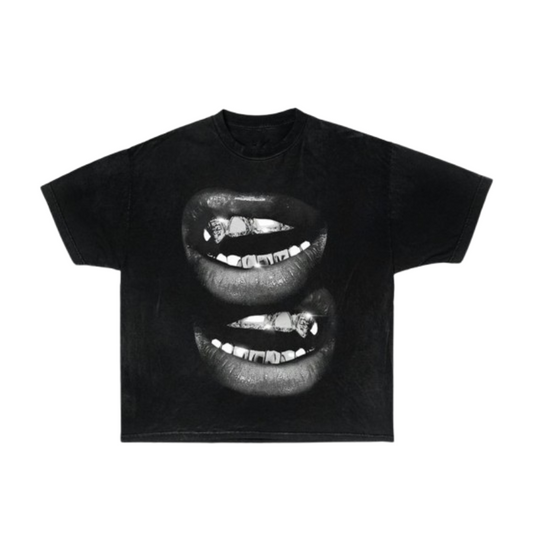 Black Grills Graphic Oversized T-Shirt