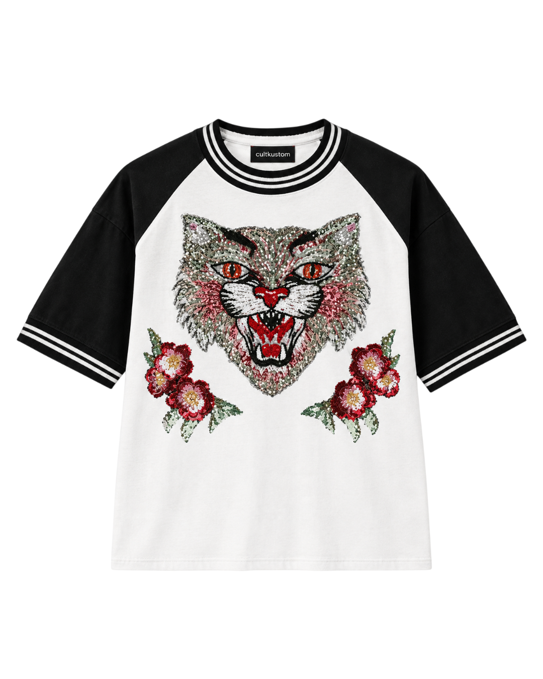 FELINE CHAOS RAGLAN TEE