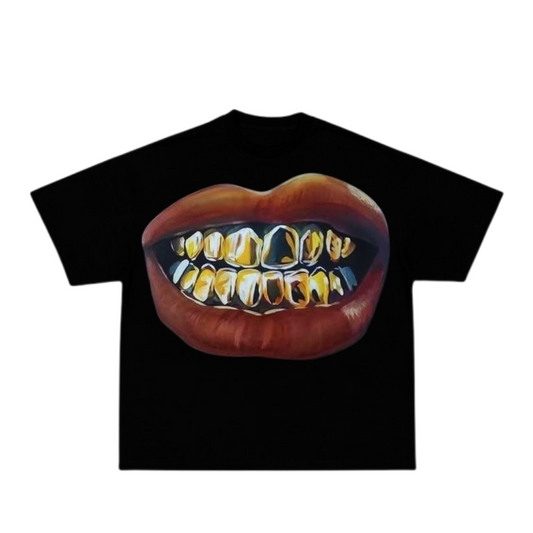 Gold Grillz Oversized Tee