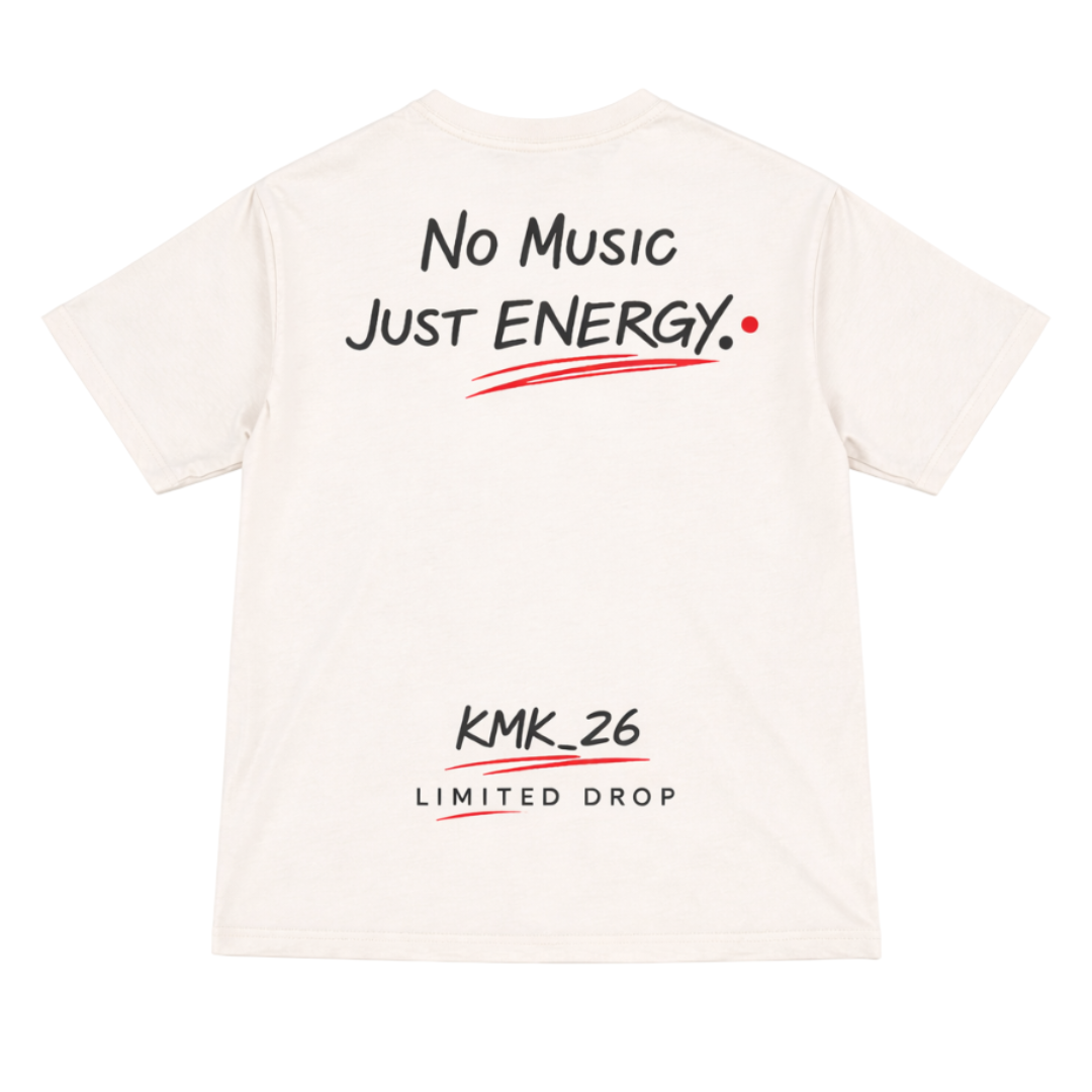 KMK_26 “No Music Just Energy” Oversized Tee