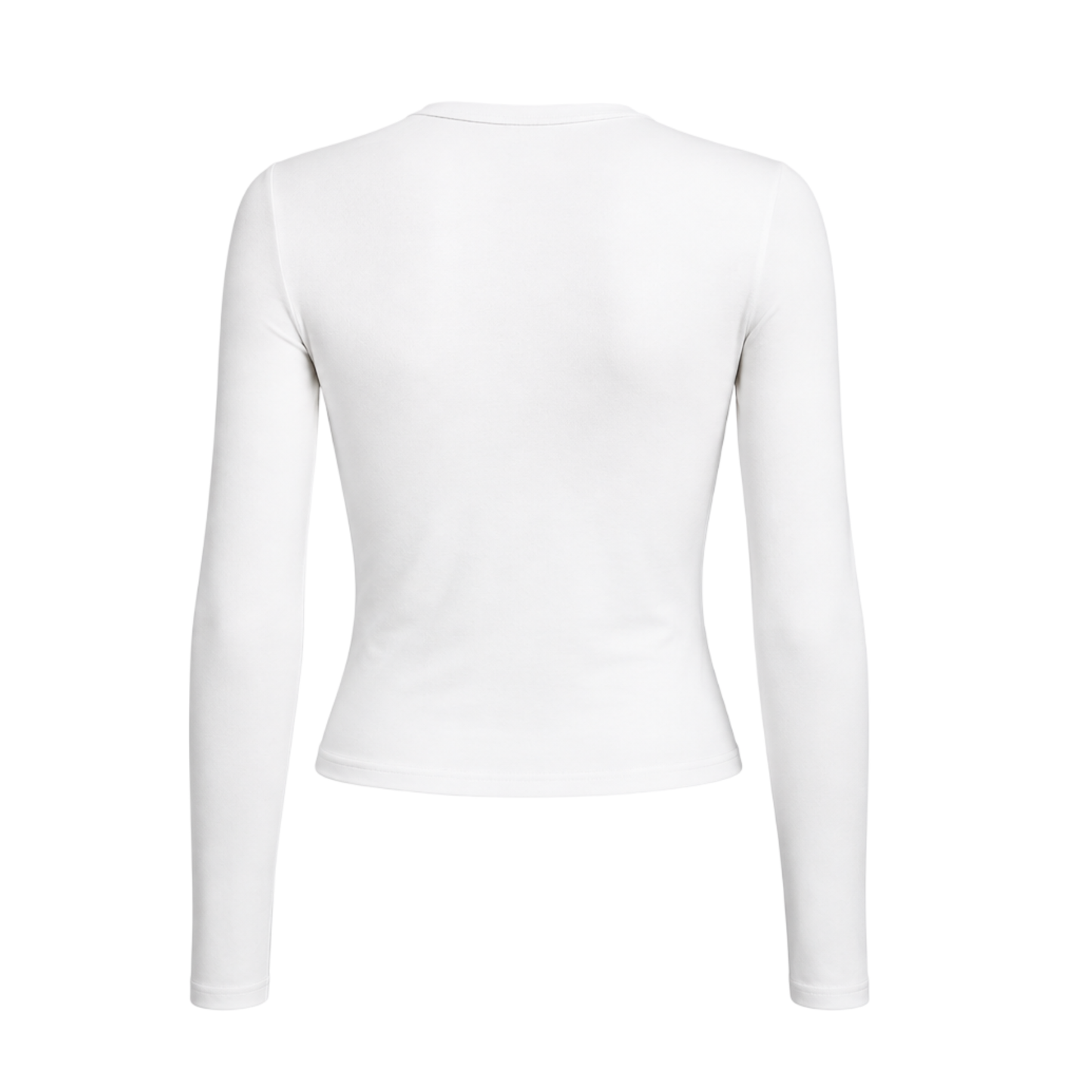 Halftone Print Fitted Long Sleeve Top